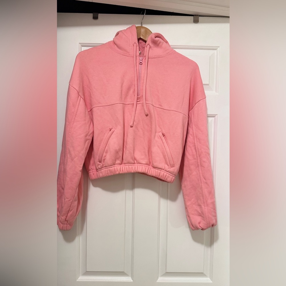 ALO Yoga Blush Zip-Up Hoodie